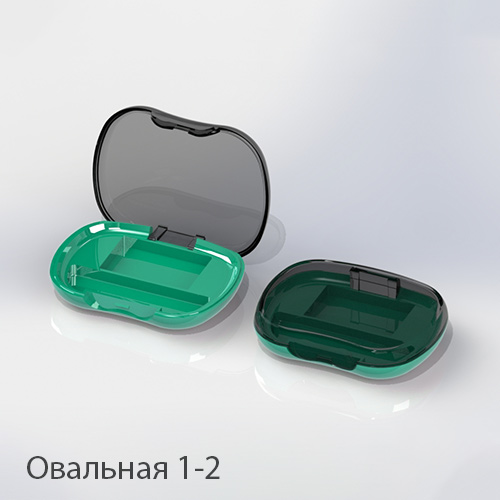 Палетка для теней овальная 1-2