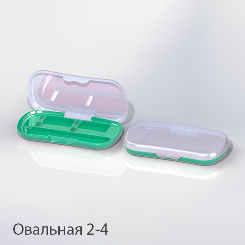 Палетка для теней овальная 2-4